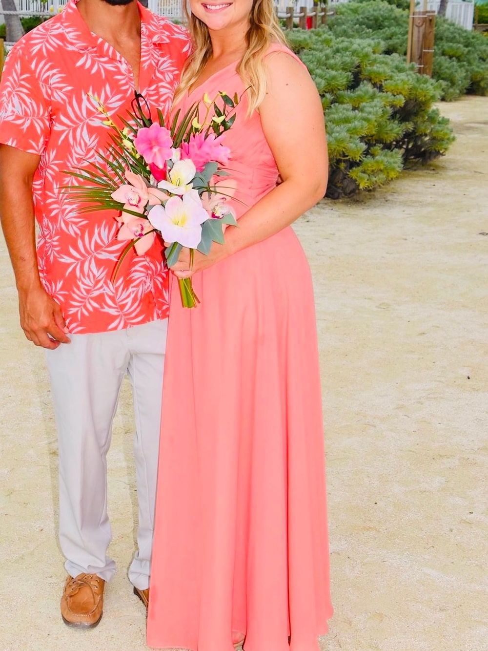 Dusty Coral Azazie Bridesmaid Dress